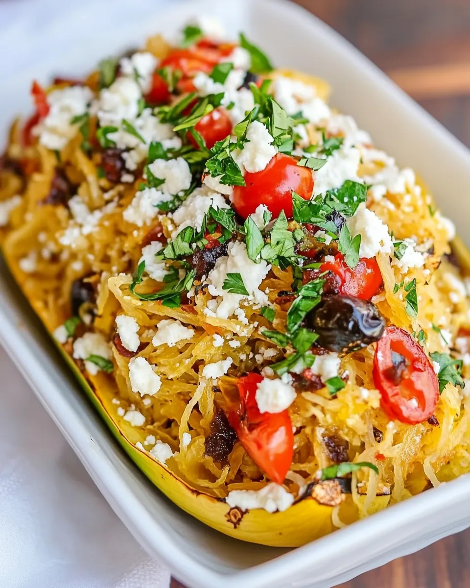 Classic Mediterranean Spaghetti Squash image