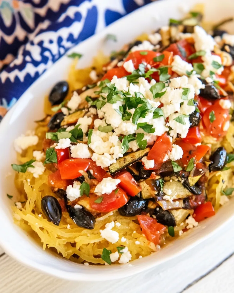 Easy Mediterranean Spaghetti Squash recipe photo