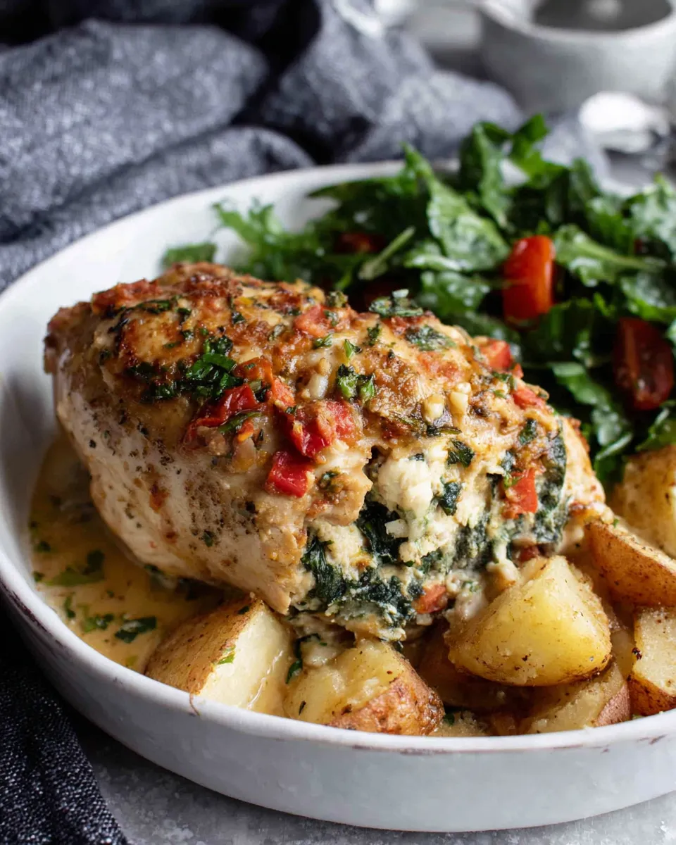Classic Mediterranean Stuffed Chicken dish photo