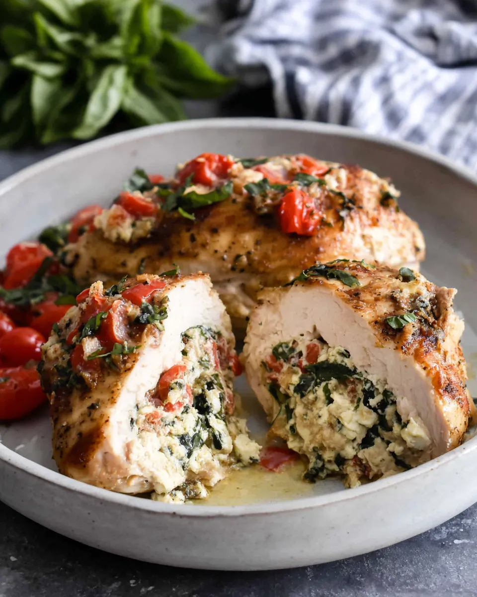 Delicious Mediterranean Stuffed Chicken picture