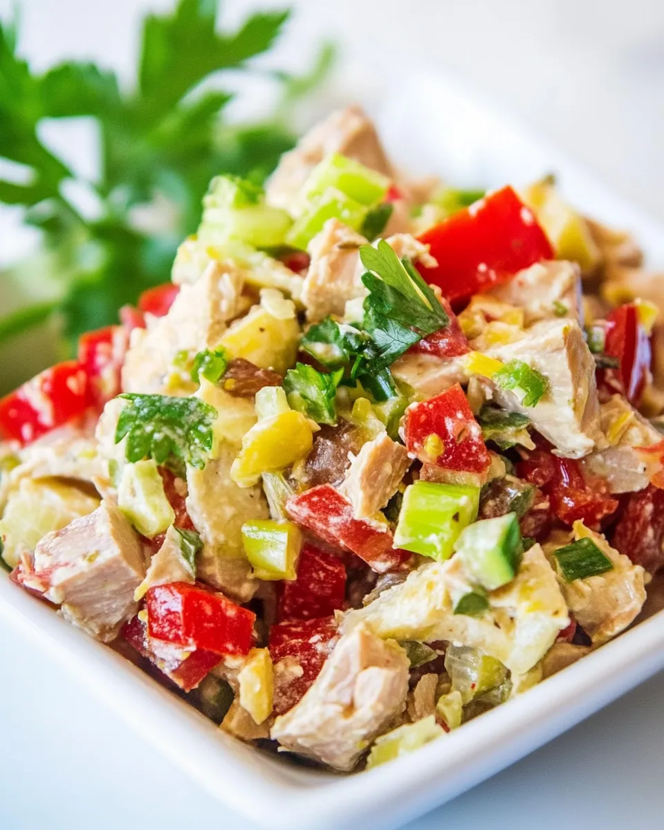 Delicious Mediterranean Tuna Salad plate image