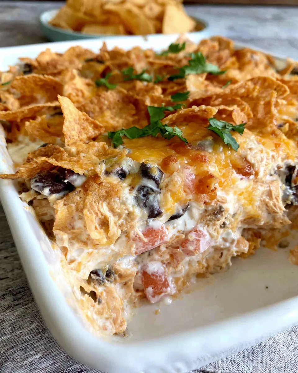 Easy Mexican Chicken Dorito Casserole recipe image
