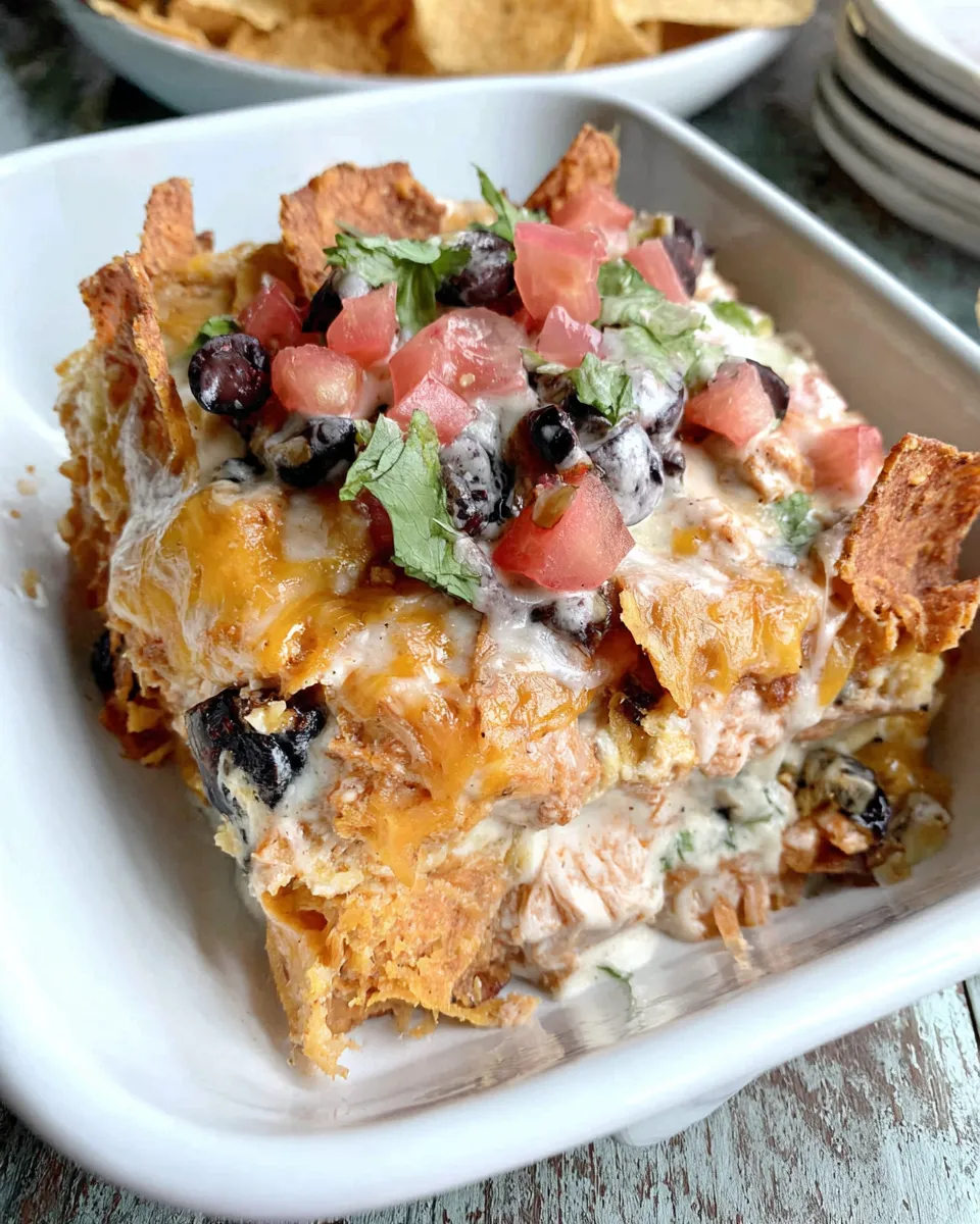 Delicious Mexican Chicken Dorito Casserole dish photo