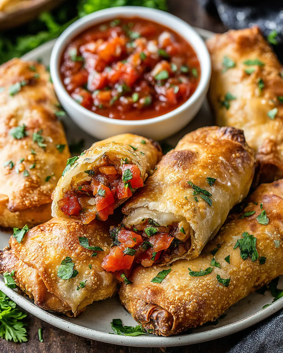 Classic Mexican Chicken Egg Rolls image