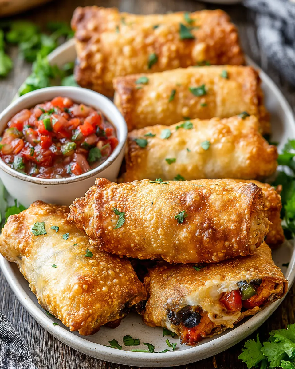 Easy Mexican Chicken Egg Rolls recipe photo