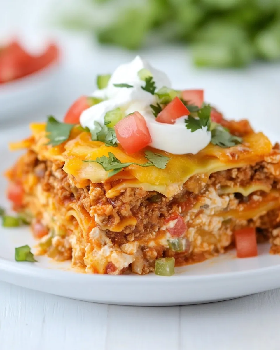 Easy Mexican Lasagna recipe photo