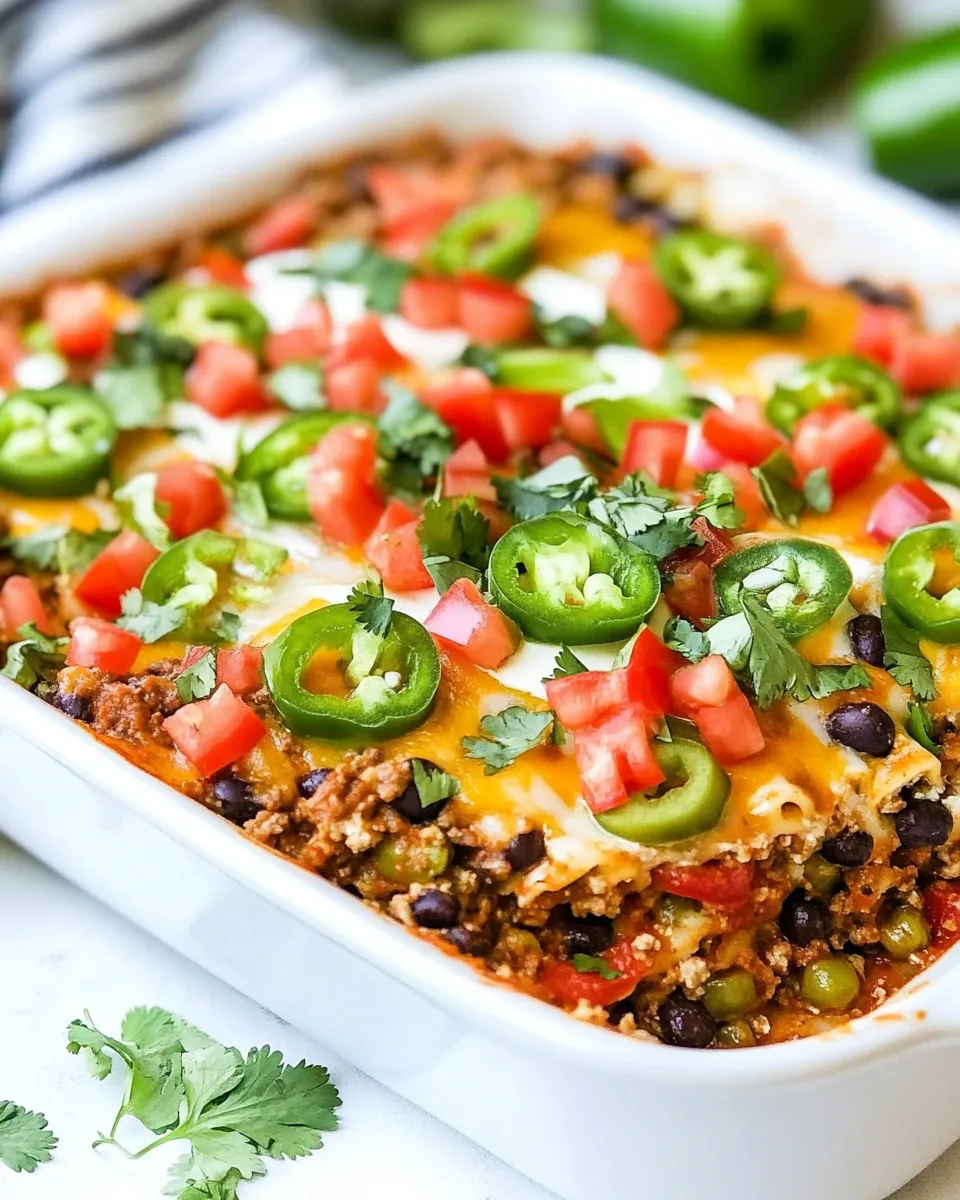 Homemade Mexican Lasagna with Tortillas photo