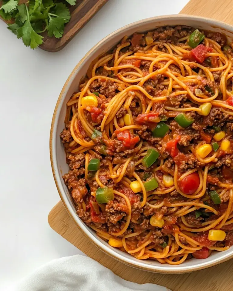 Homemade Mexican Spaghetti photo