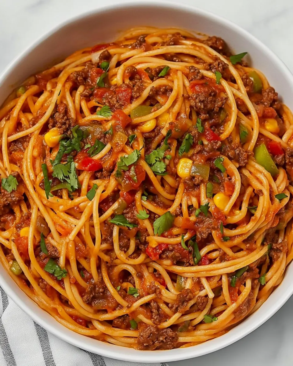 Classic Mexican Spaghetti image
