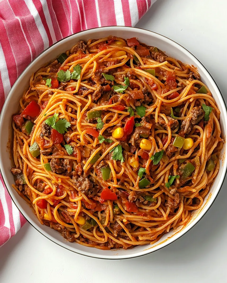 Easy Mexican Spaghetti recipe photo
