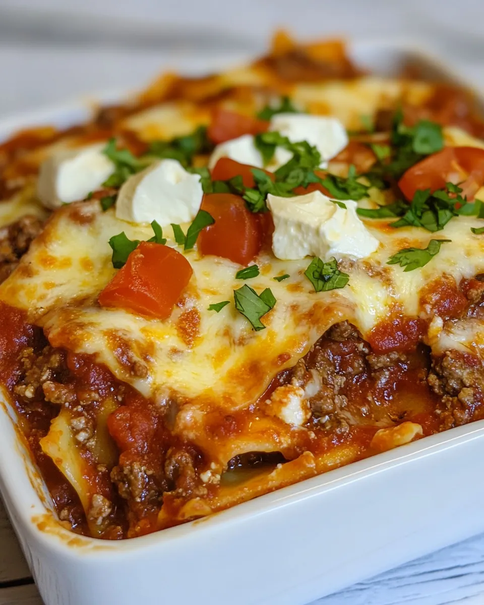 Delicious Mexican Style Lasagna dish photo