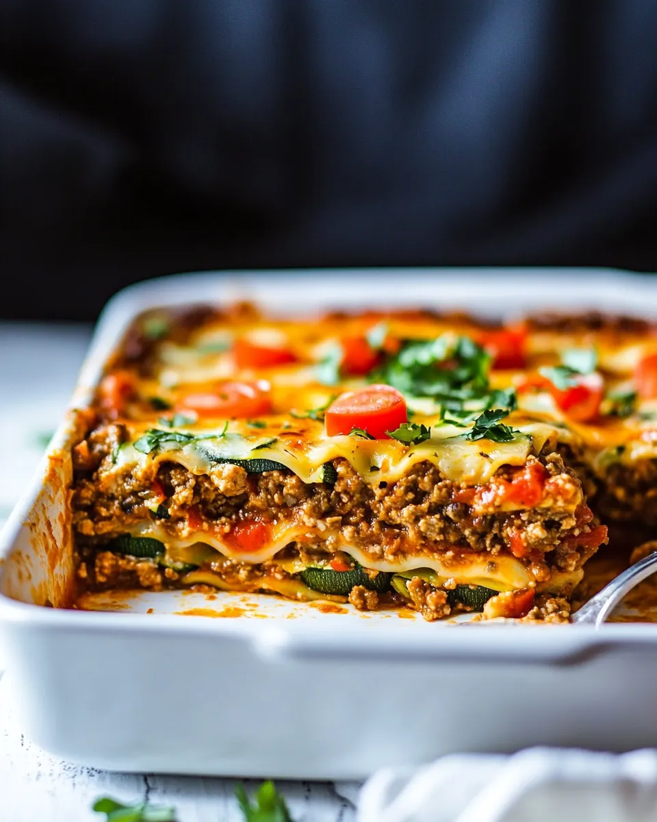 Homemade Mexican Zucchini Lasagna photo