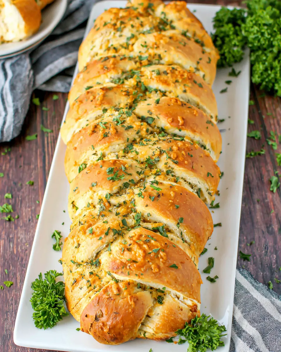 Easy Million Dollar Chicken Braid dish photo