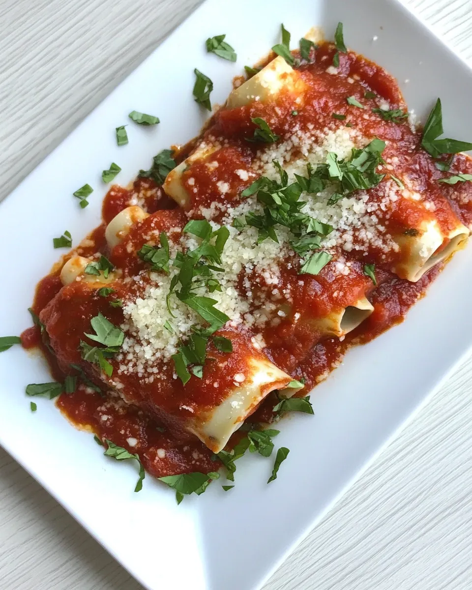 Delicious Mini Cannelloni plate image