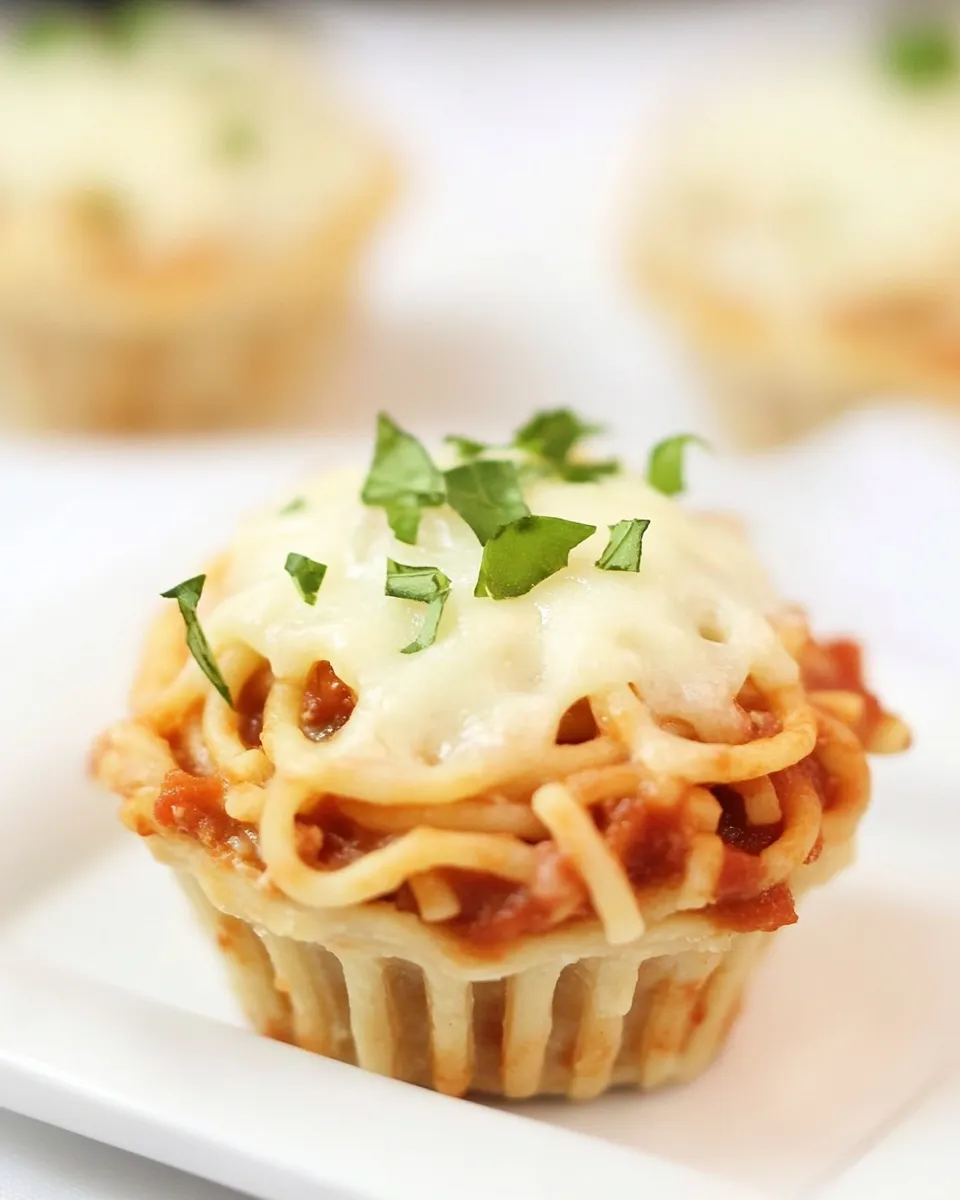 Easy Mini Spaghetti Pies dish photo