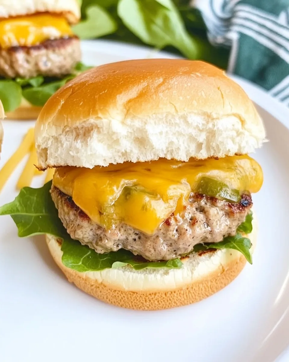 easy Mini Turkey Burger Sliders With Cheese Recipe picture