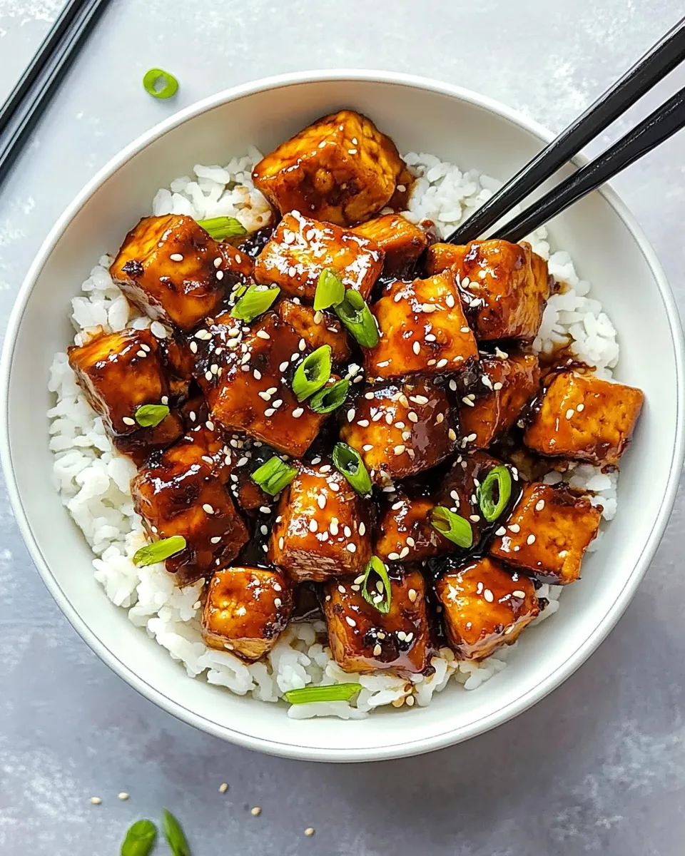 Delicious Mongolian Tofu dish photo