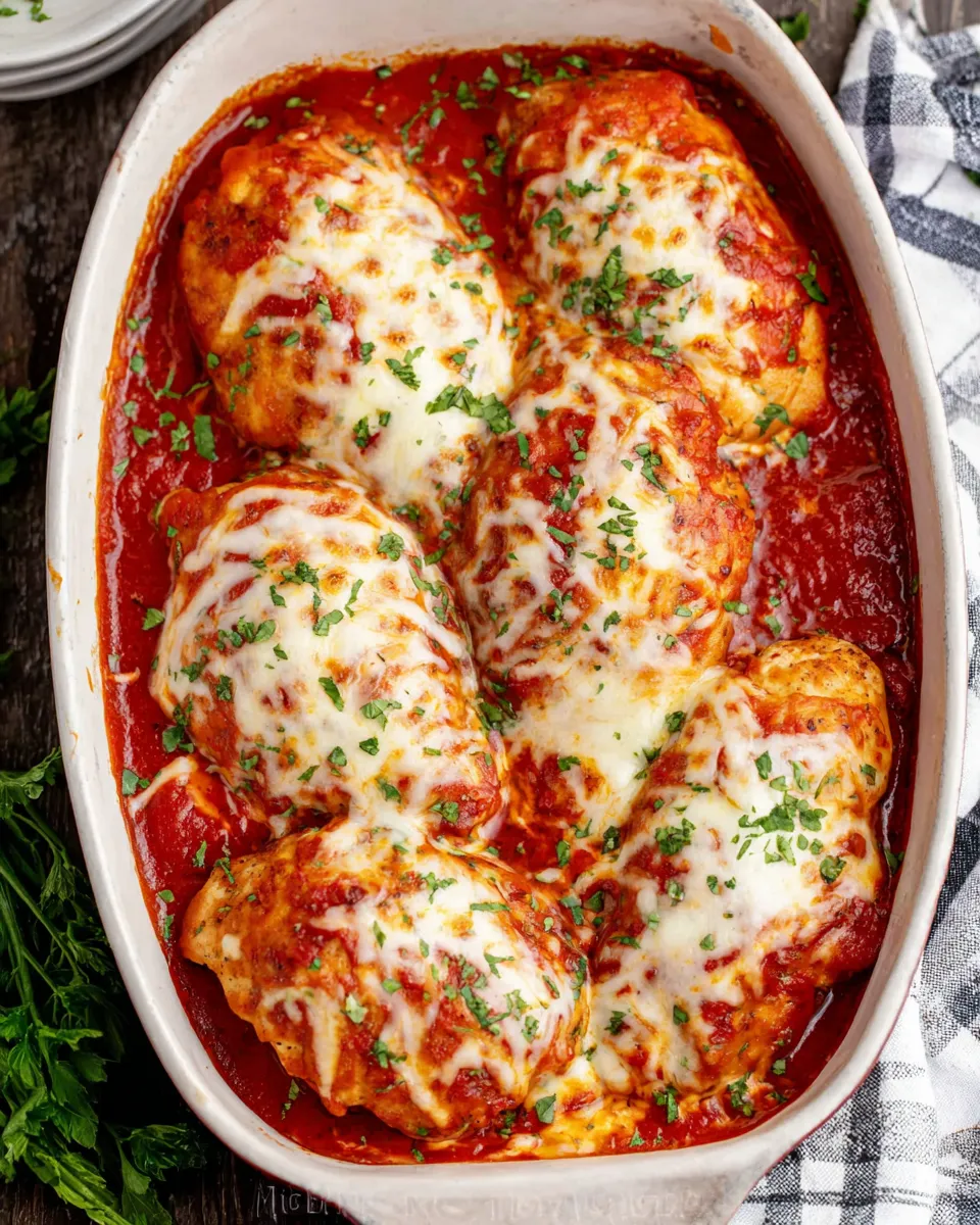 Healthy Mozzarella Chicken plate image