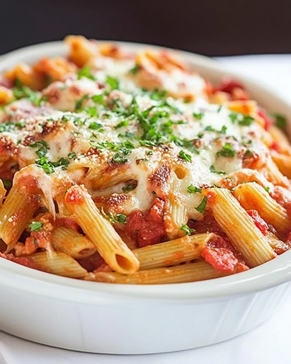 Homemade Mozzarella and Penne Pasta Bake photo