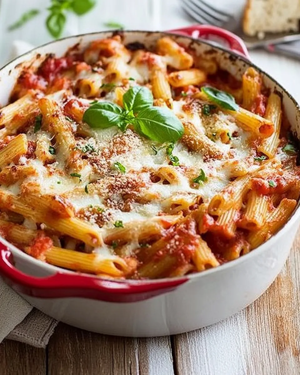 Classic Mozzarella and Penne Pasta Bake image