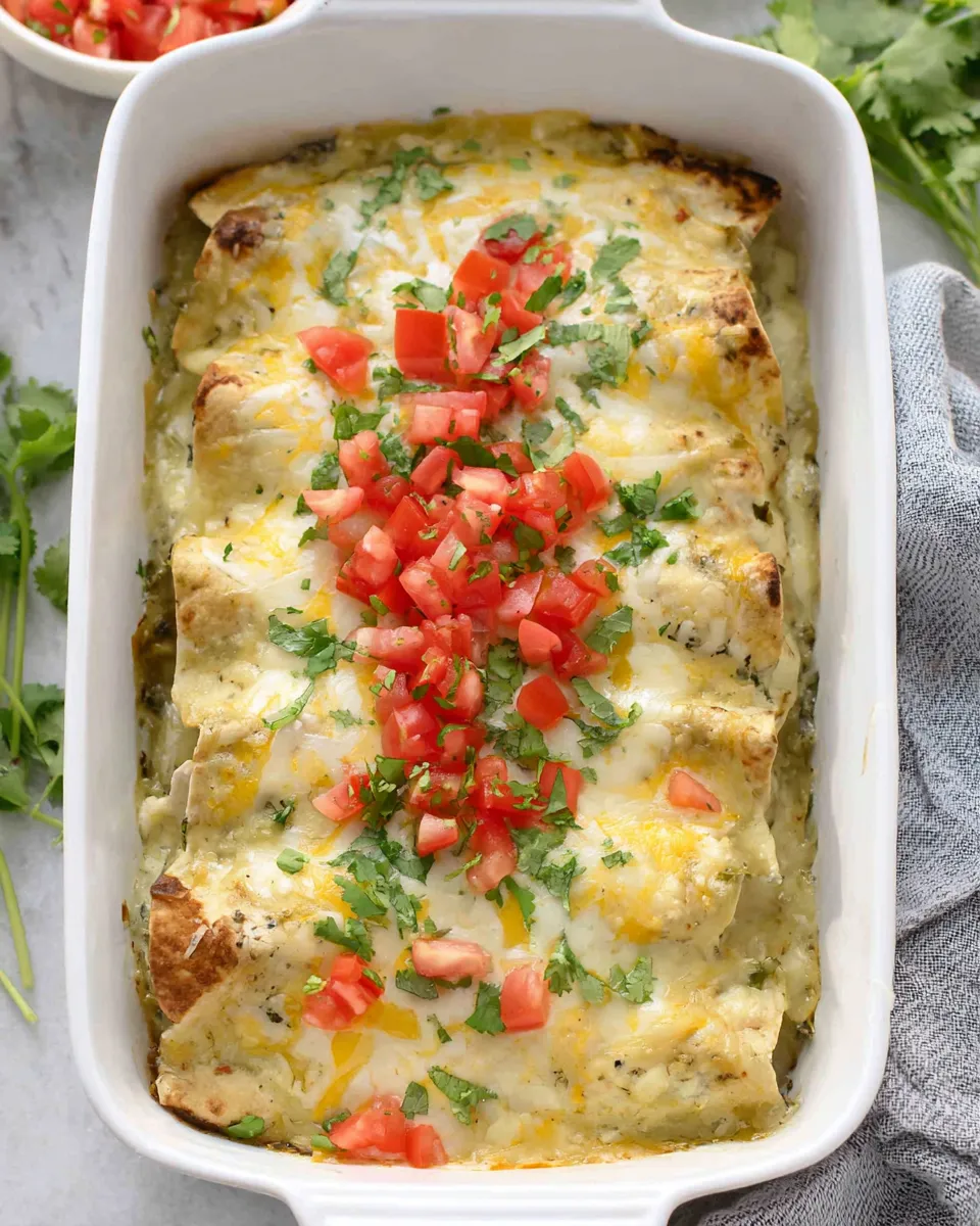 Classic Mushroom, Spinach, and Chicken Enchiladas image
