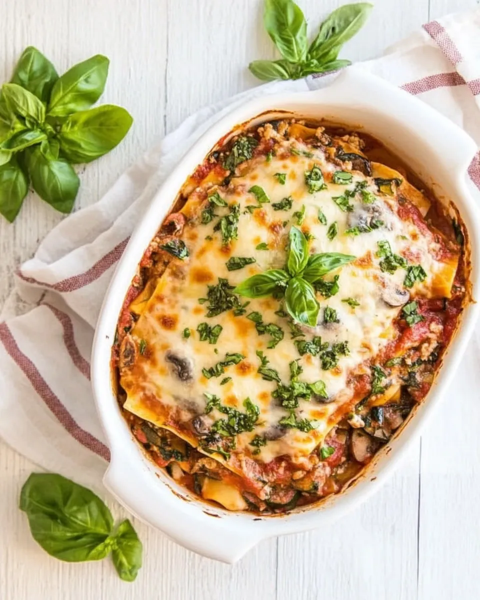 Classic Mushroom Zucchini Lasagna image