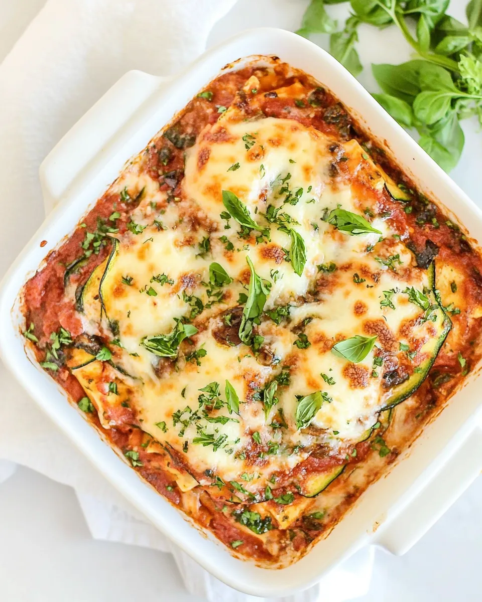 Delicious Mushroom Zucchini Lasagna dish photo