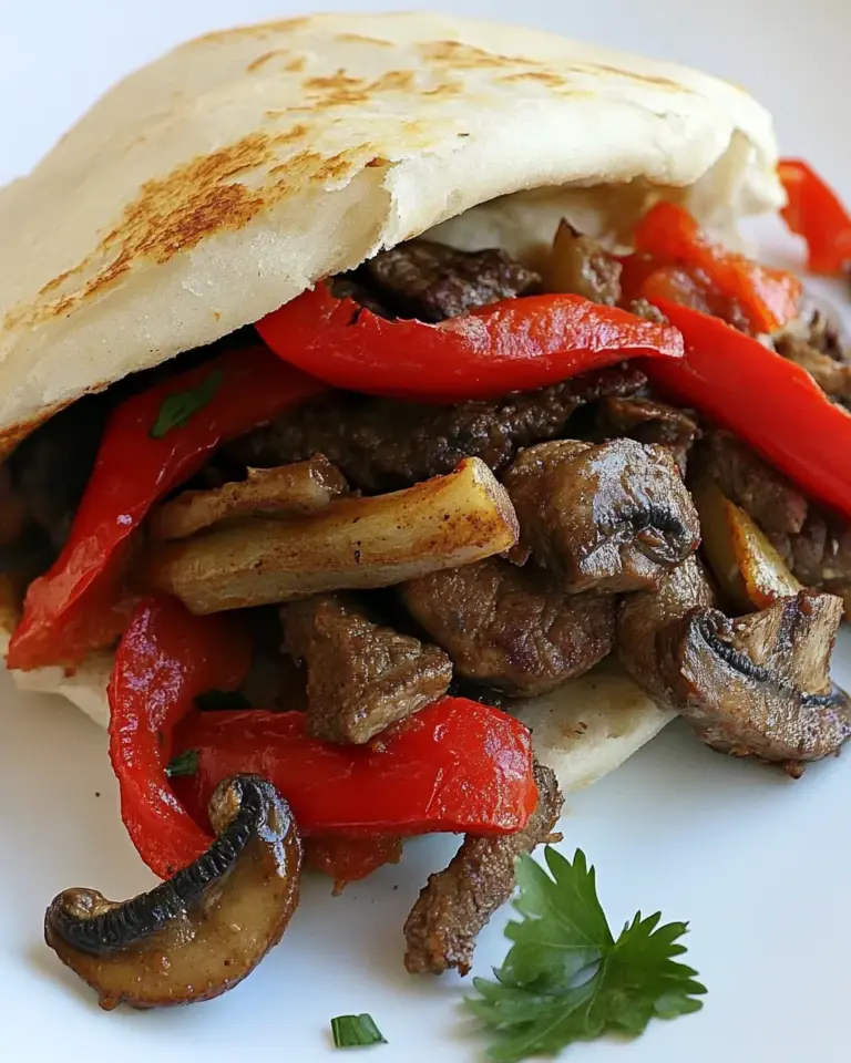 Homemade Mushroom and Steak Fajita Sandwiches photo