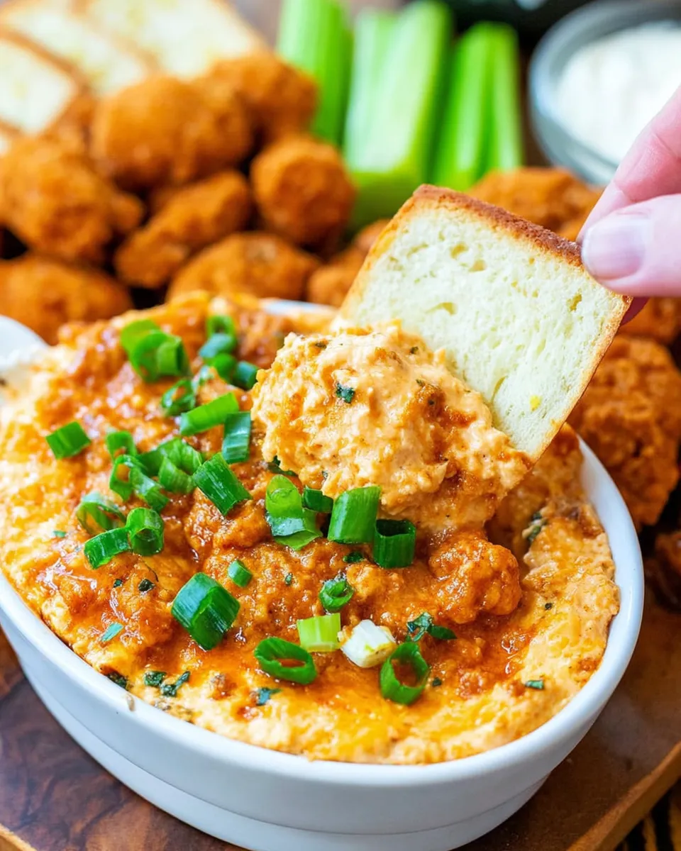 Delicious Nashville Hot Chicken Dip dish photo