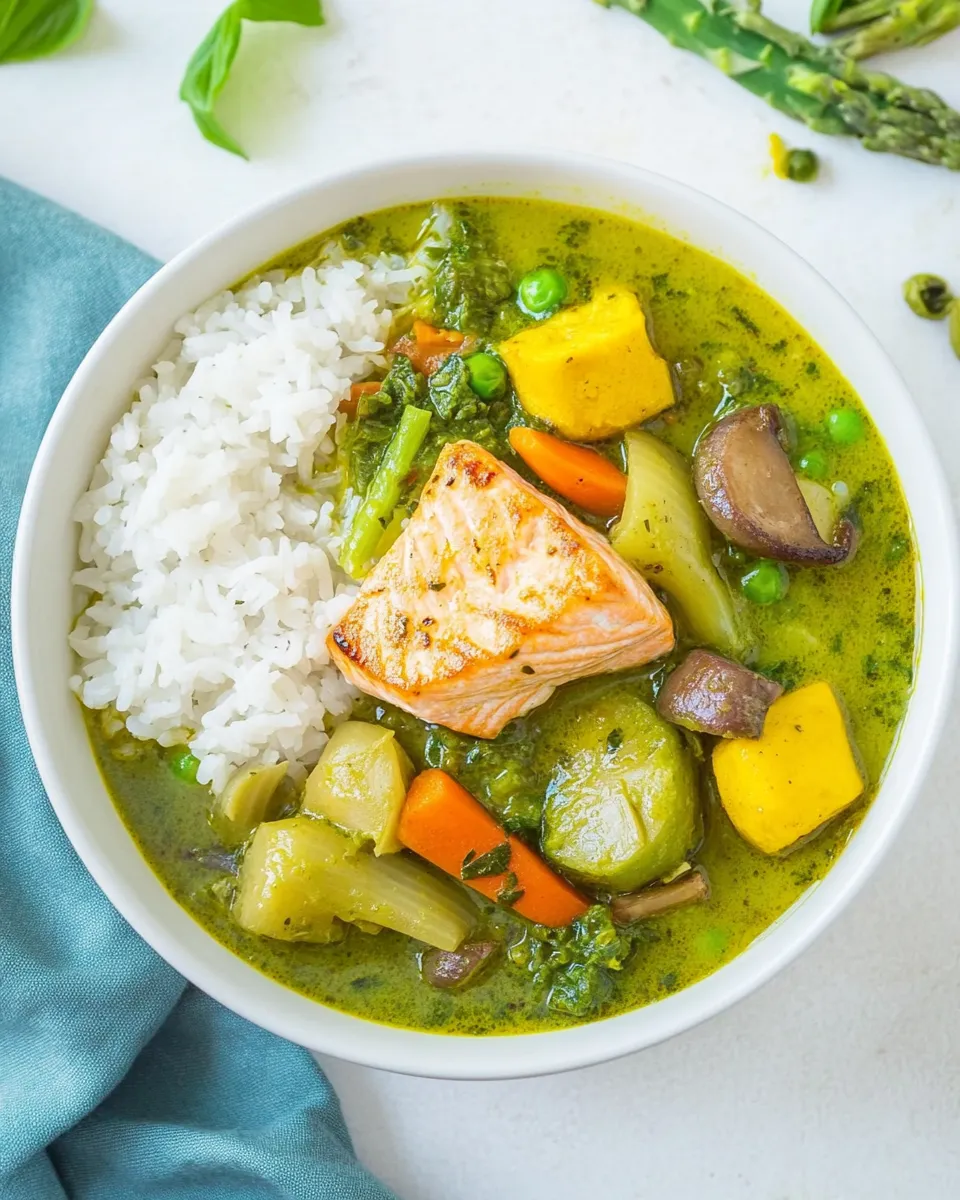 easy Nightshade-Free AIP Green Curry with Salmon picture