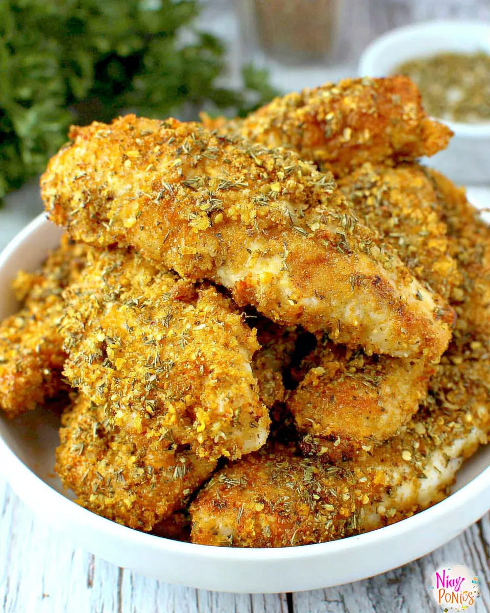 Easy Ninja Foodi Chicken Tenders food shot