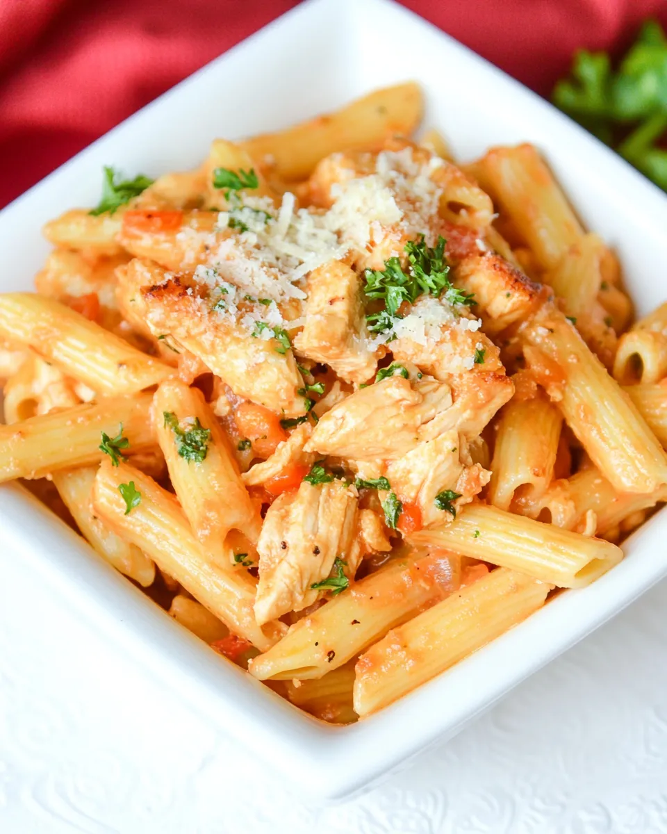 easy No-Boil Chicken Penne recipe photo