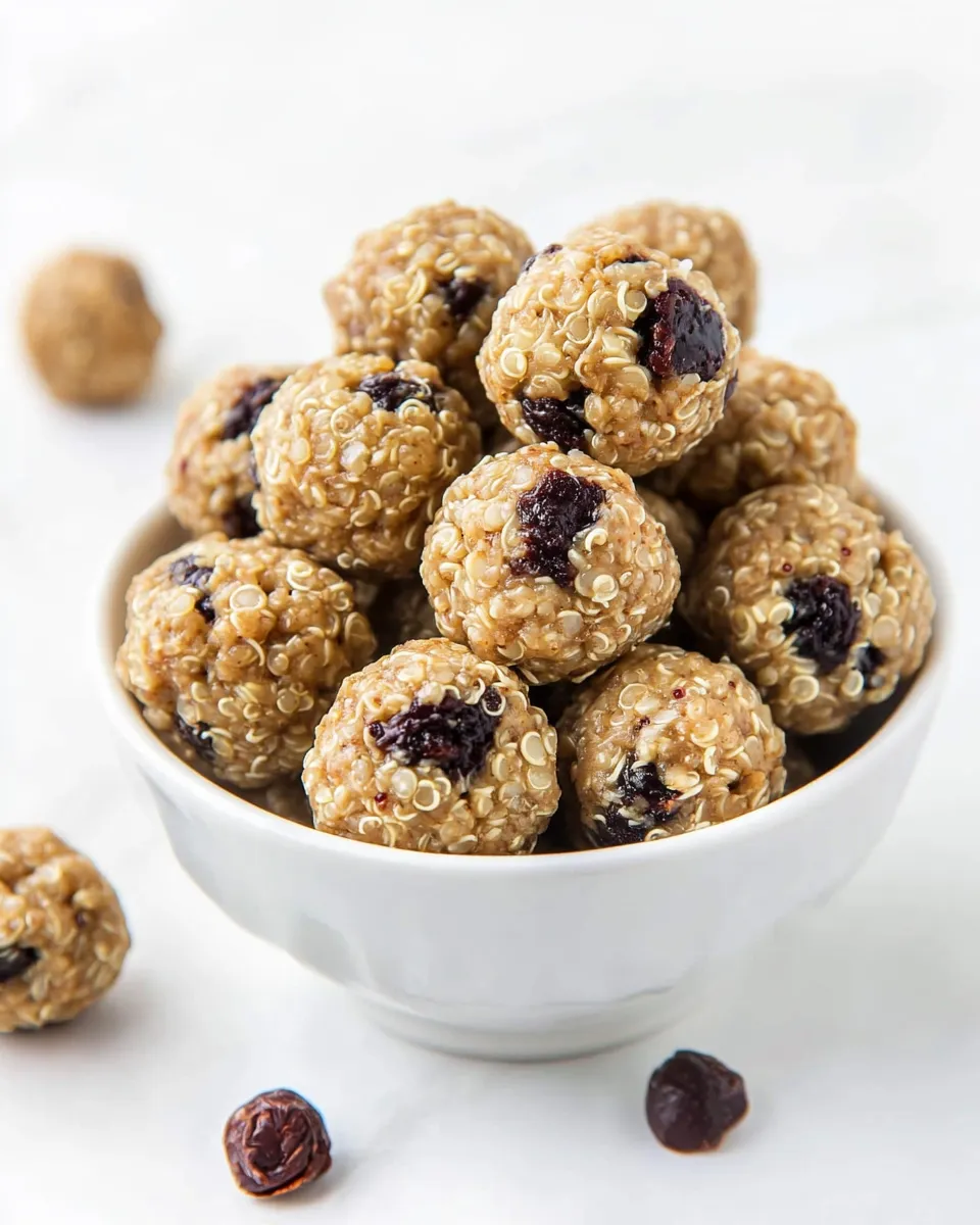 easy No Bake Peanut Butter Quinoa Energy Balls picture