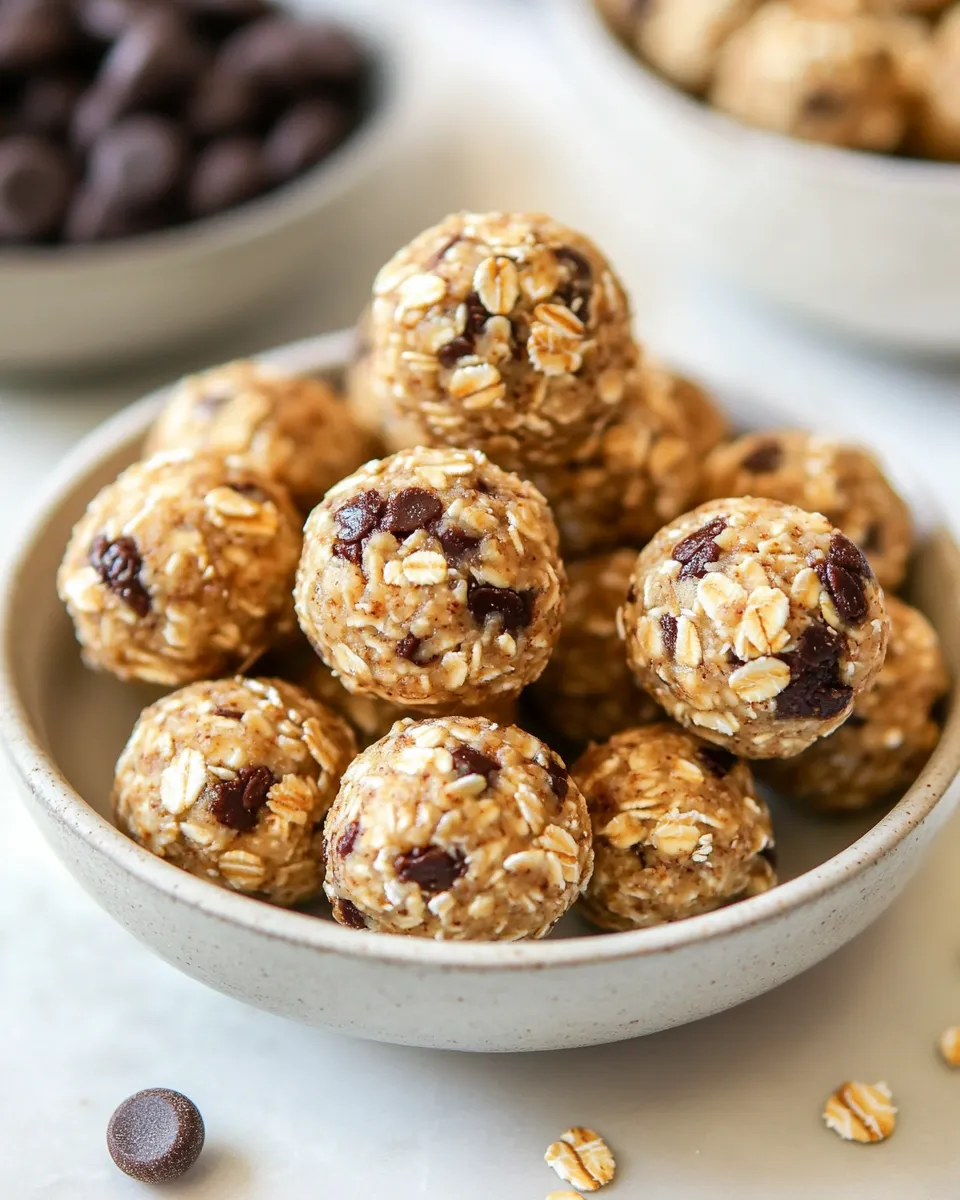 Easy Oatmeal Protein Balls recipe photo