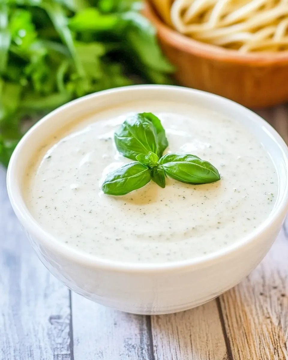delicious Old Spaghetti Factory Creamy Pesto Dressing: Easy Copycat Recipe shot