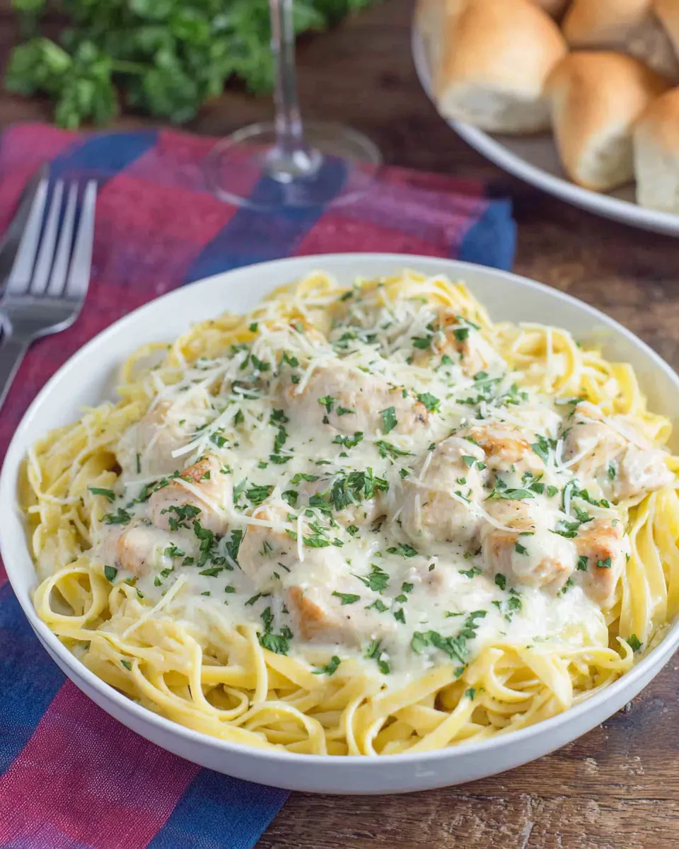 Delicious Olive Garden Chicken Alfredo dish photo