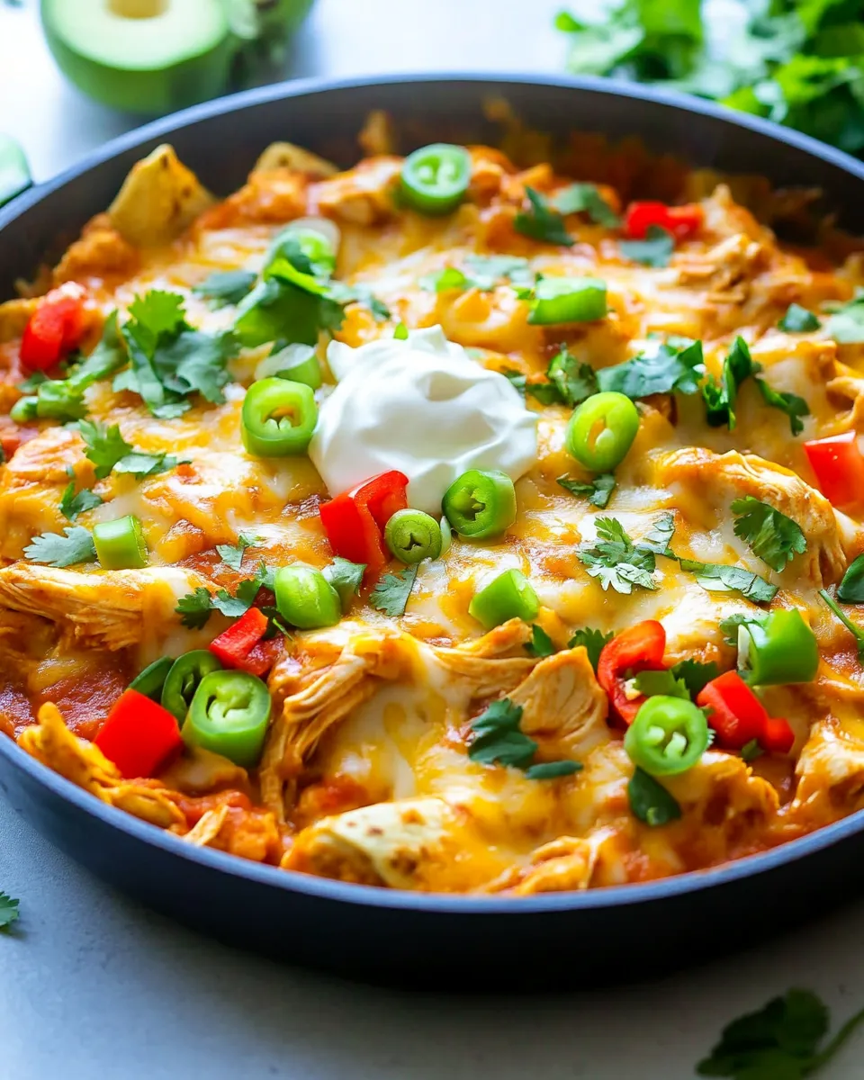Classic One-Pan Chicken Enchilada Skillet image