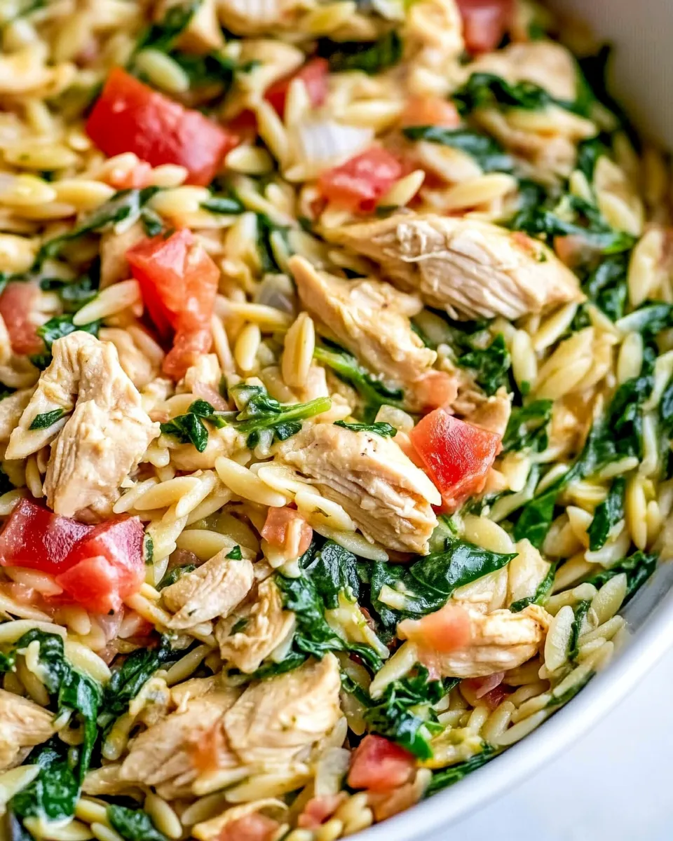 Easy One-Pan Chicken and Spinach Orzo picture