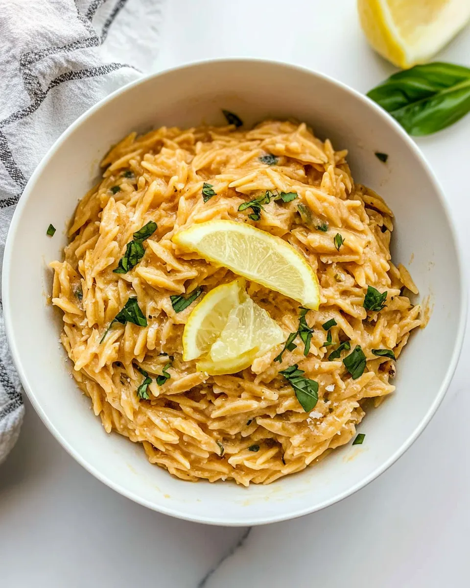 Classic One-Pan Creamy Lemon Orzo image