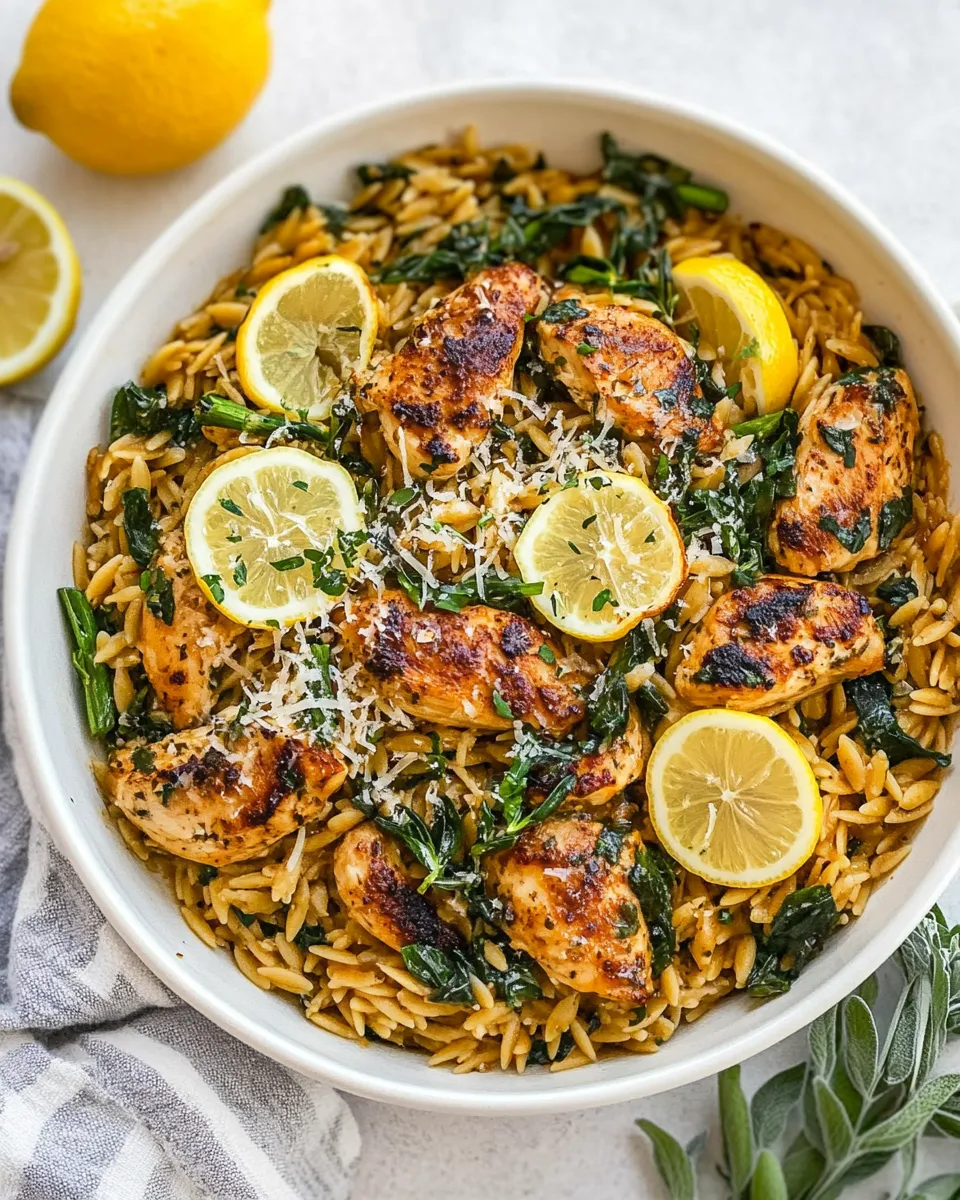 Classic One-Pan Lemon Chicken Orzo image