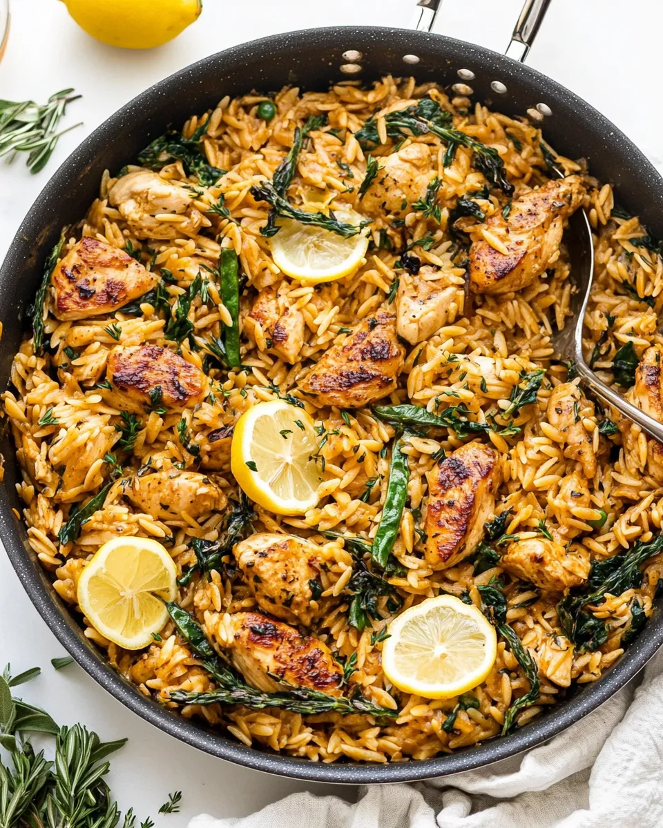 Delicious One-Pan Lemon Chicken Orzo dish photo