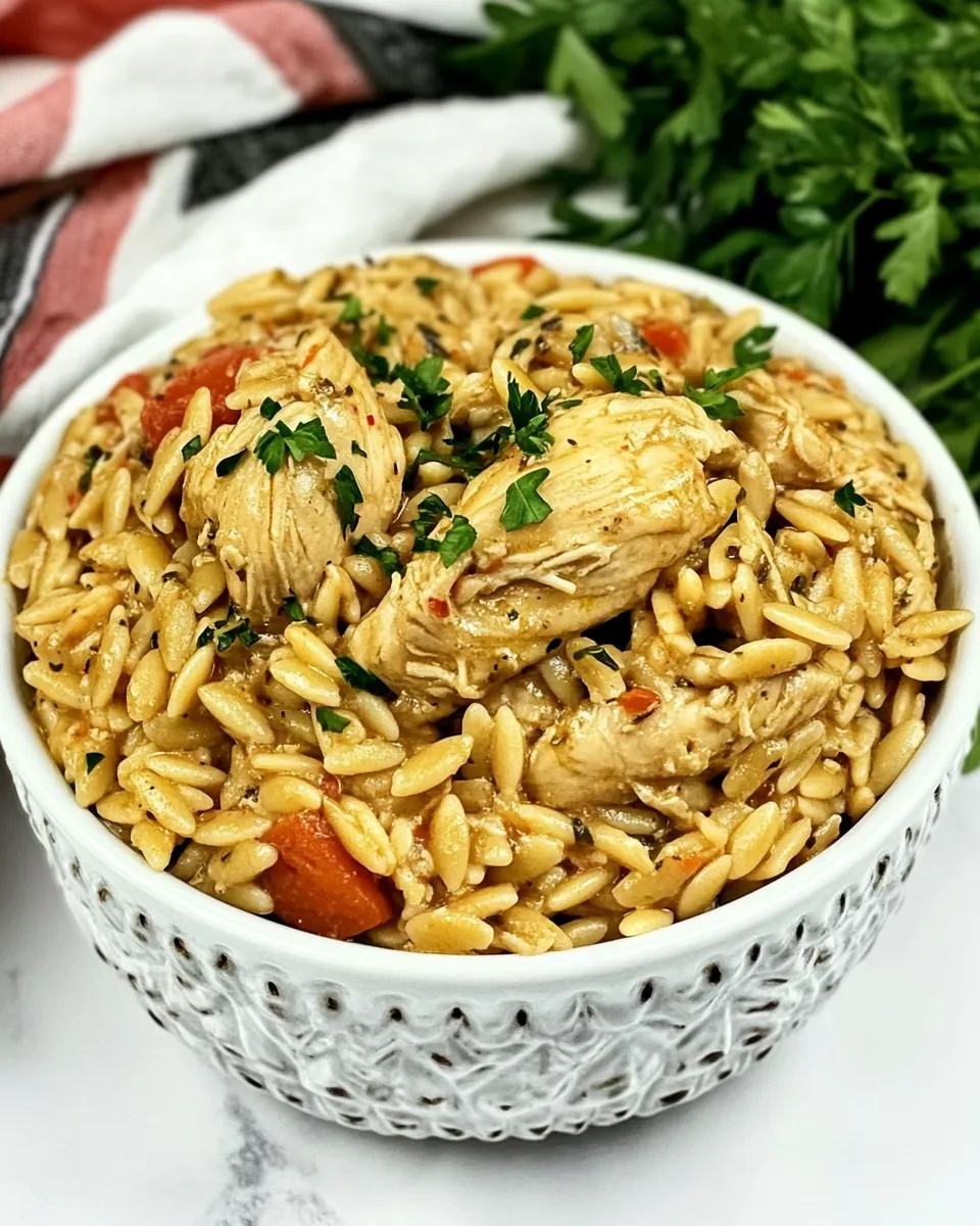 Easy One-Pot Chicken and Orzo recipe image
