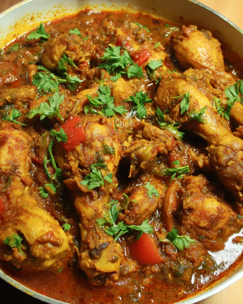 Delicious One-Pot Curried Coconut Chicken plate image