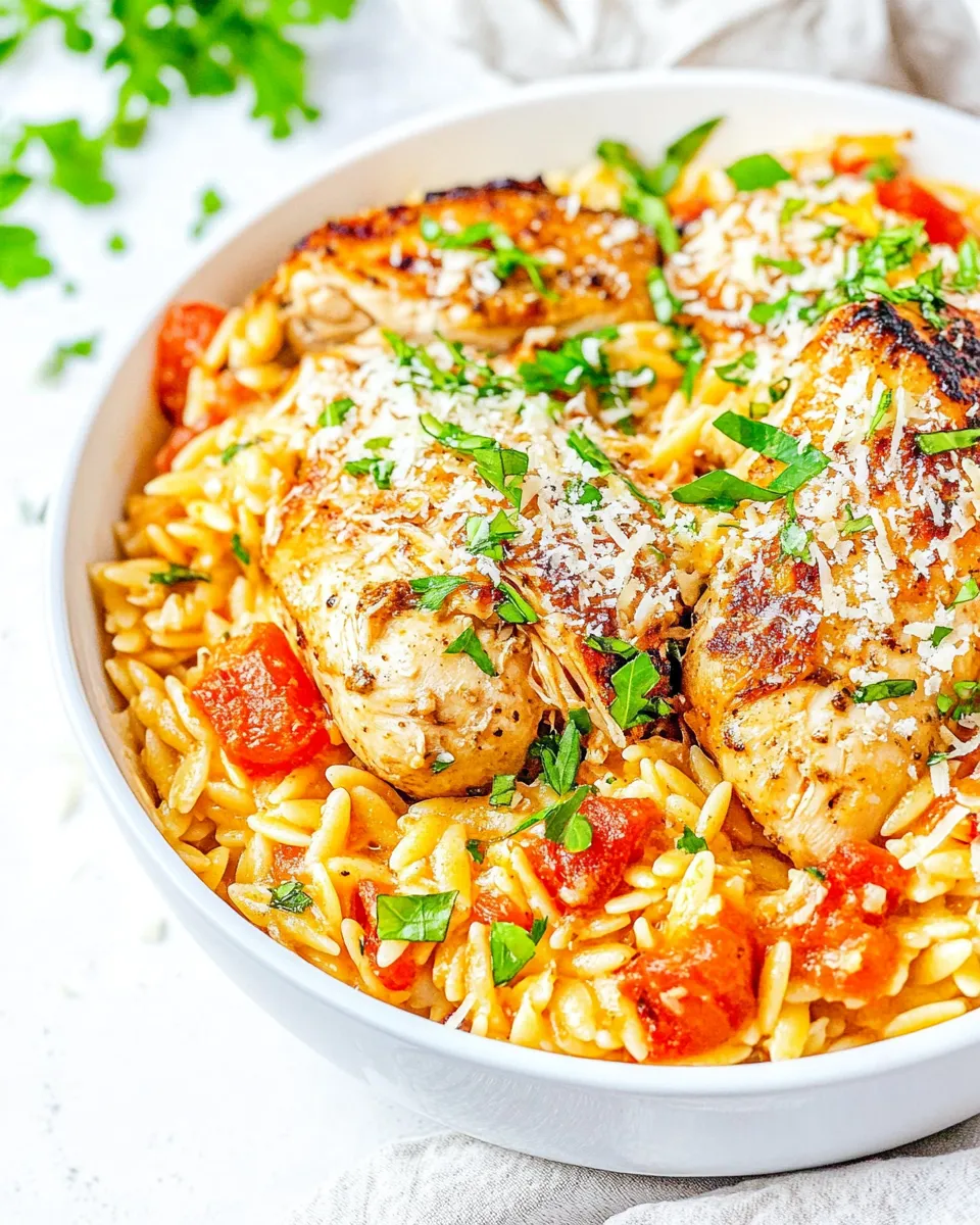 Classic One-Pot Italian Chicken and Orzo image