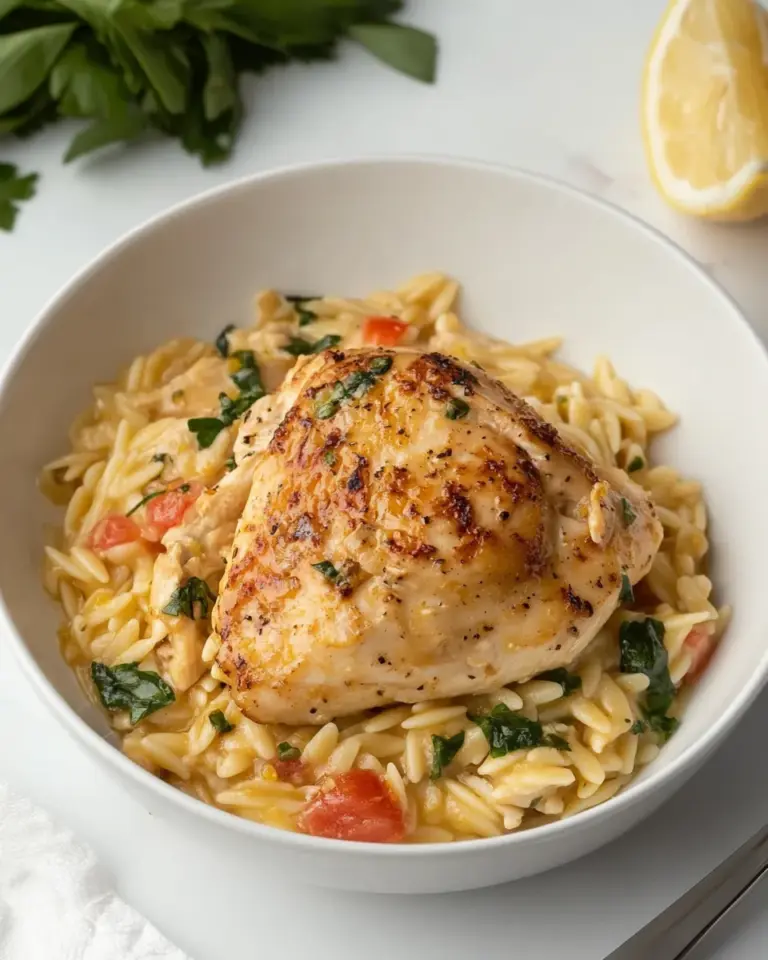 homemade One-Pot Lemon Chicken and Orzo photo