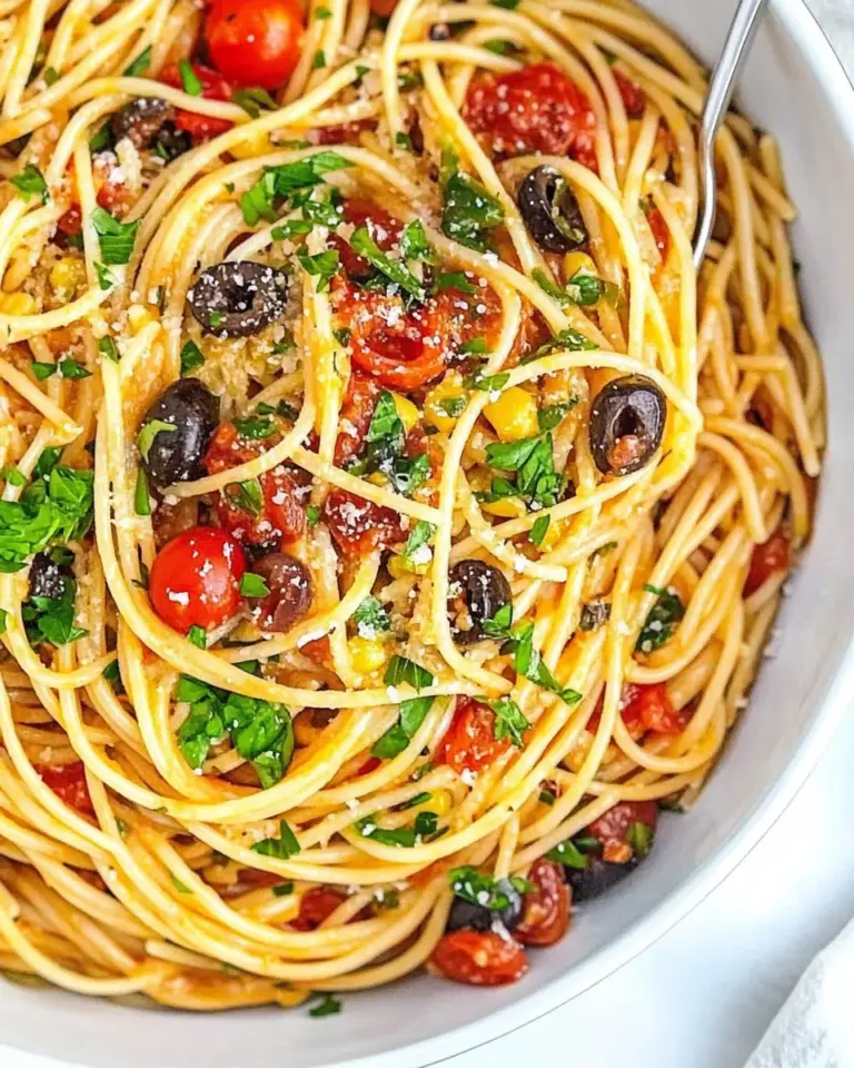 Homemade One-Pot Spaghetti Puttanesca photo