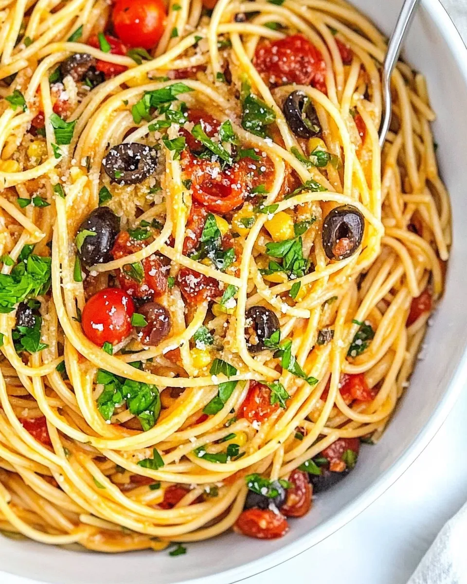 Homemade One-Pot Spaghetti Puttanesca photo