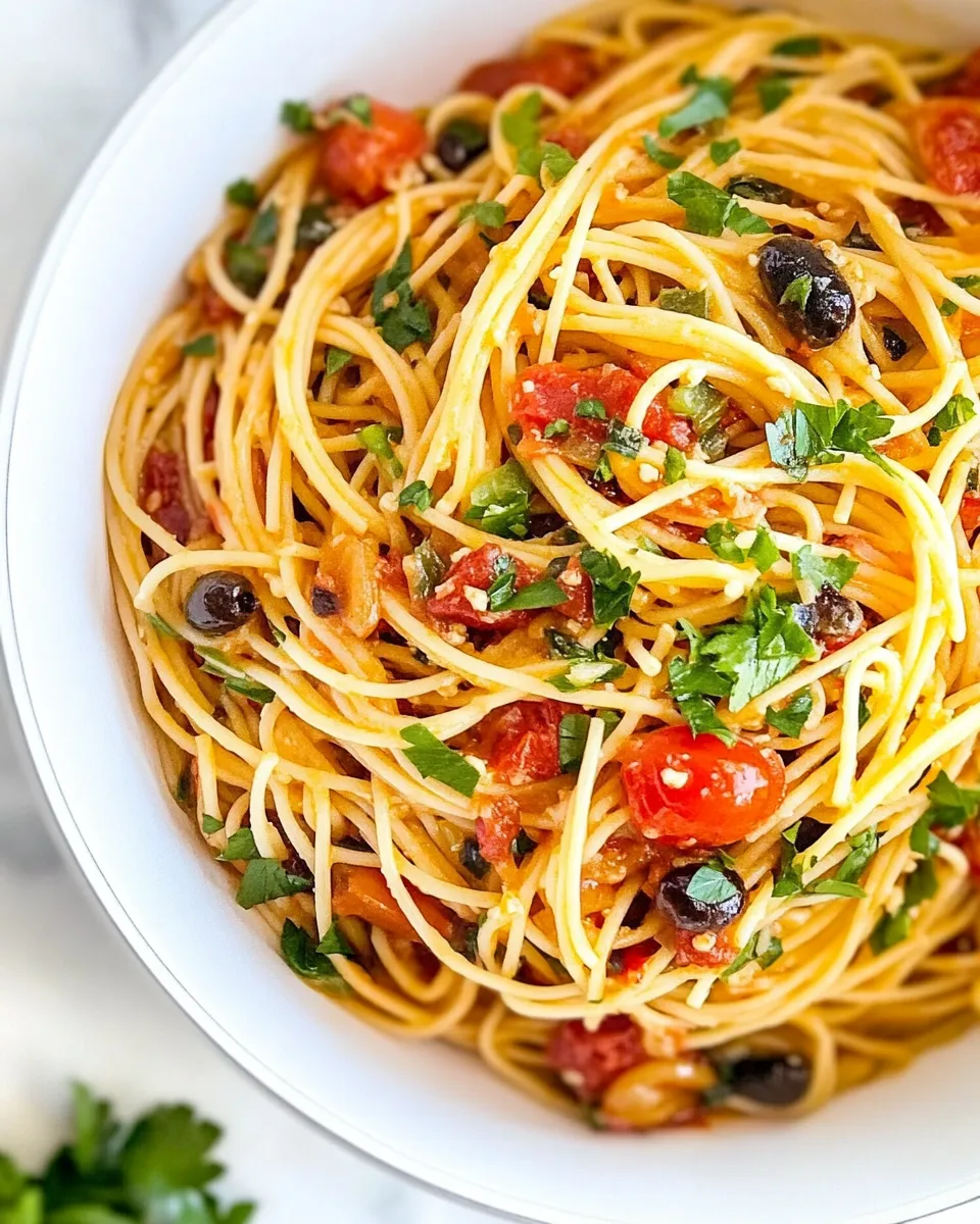 Delicious One-Pot Spaghetti Puttanesca dish photo