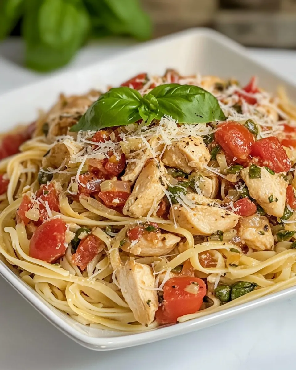Delicious One-Skillet Chicken & Pasta shot