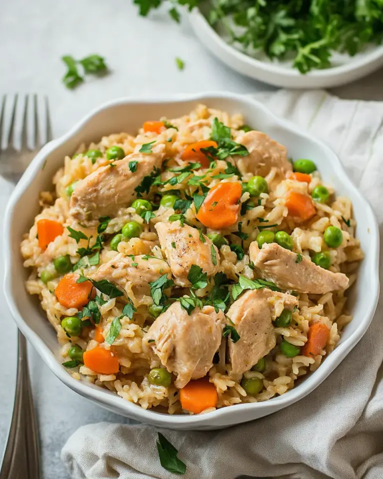 Homemade One Pan Creamy Chicken and Rice photo